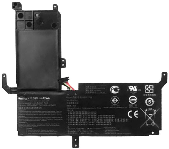 Reemplazo de Batería para ordenador portátil para ASUS VivoBook-Flip-15-TP510UA-E8077T Recambio de Batería para ordenador portátil ASUS VivoBook-Flip-15-TP510UA-E8077T