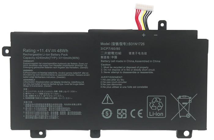 Reemplazo de Batería para ordenador portátil para Asus TUF-FX505GE Recambio de Batería para ordenador portátil Asus TUF-FX505GE