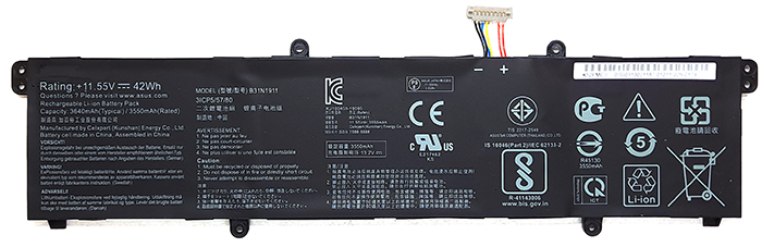Reemplazo de Batería para ordenador portátil para ASUS VivoBook-14-K413FQ Recambio de Batería para ordenador portátil ASUS VivoBook-14-K413FQ