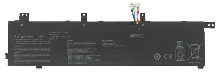 Reemplazo de Batería para ordenador portátil para ASUS VivoBook-S15-S532FL-BQ003T Recambio de Batería para ordenador portátil ASUS VivoBook-S15-S532FL-BQ003T