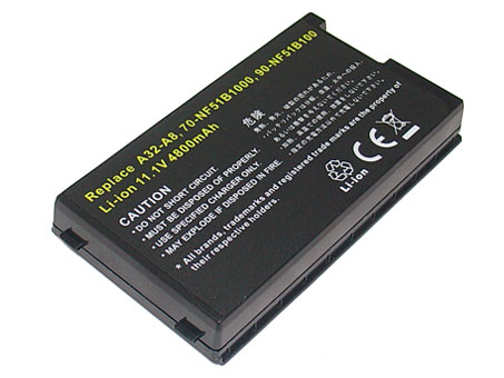Reemplazo de Batería para ordenador portátil para ASUS A8Tm Recambio de Batería para ordenador portátil ASUS A8Tm