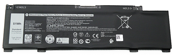 Reemplazo de Batería para ordenador portátil para Dell G5-15-5587 Recambio de Batería para ordenador portátil Dell G5-15-5587