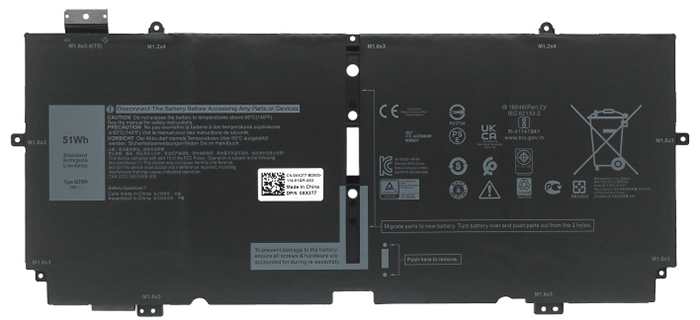 Reemplazo de Batería para ordenador portátil para Dell 0MM6M8 Recambio de Batería para ordenador portátil Dell 0MM6M8