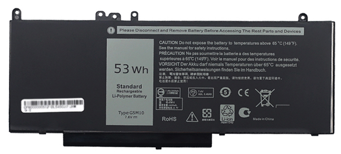 Reemplazo de Batería para ordenador portátil para Dell 8V5GX Recambio de Batería para ordenador portátil Dell 8V5GX