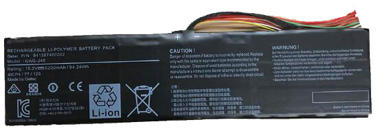 Reemplazo de Batería para ordenador portátil para GIGABYTE Aero-15-Series Recambio de Batería para ordenador portátil GIGABYTE Aero-15-Series