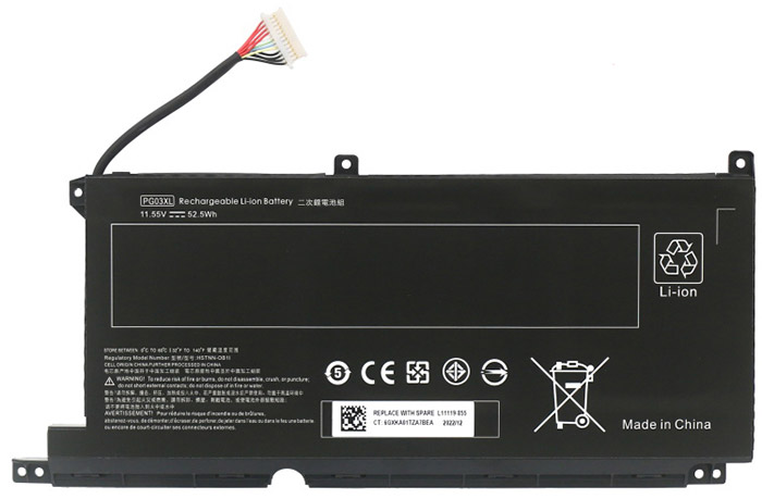 Reemplazo de Batería para ordenador portátil para HP Pavilion-Gaming-16-a0001TX Recambio de Batería para ordenador portátil HP Pavilion-Gaming-16-a0001TX