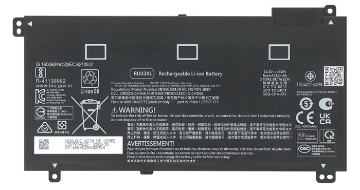 Reemplazo de Batería para ordenador portátil para HP ProBook-X360-11-G4-EDUCATION-Edition Recambio de Batería para ordenador portátil HP ProBook-X360-11-G4-EDUCATION-Edition