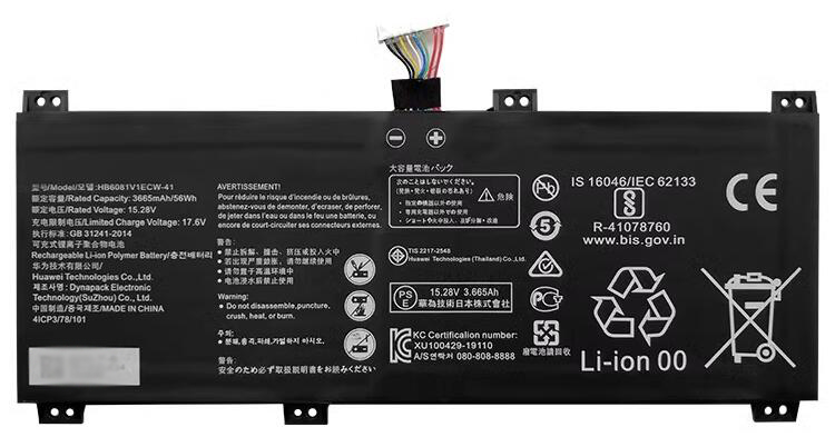 Reemplazo de Batería para ordenador portátil para HONOR MagicBook-Pro-HLYL-WFQ9 Recambio de Batería para ordenador portátil HONOR MagicBook-Pro-HLYL-WFQ9