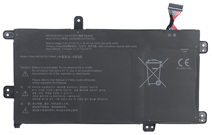Reemplazo de Batería para ordenador portátil para LG 15UD50Q-GX50K-Series Recambio de Batería para ordenador portátil LG 15UD50Q-GX50K-Series
