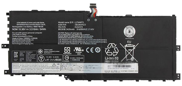 Reemplazo de Batería para ordenador portátil para LENOVO 01AV474 Recambio de Batería para ordenador portátil LENOVO 01AV474