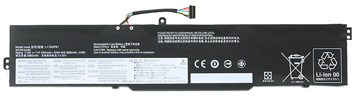 Reemplazo de Batería para ordenador portátil para LENOVO L17C3PB0 Recambio de Batería para ordenador portátil LENOVO L17C3PB0