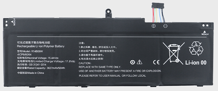 Reemplazo de Batería para ordenador portátil para XIAOMI R14B06W Recambio de Batería para ordenador portátil XIAOMI R14B06W