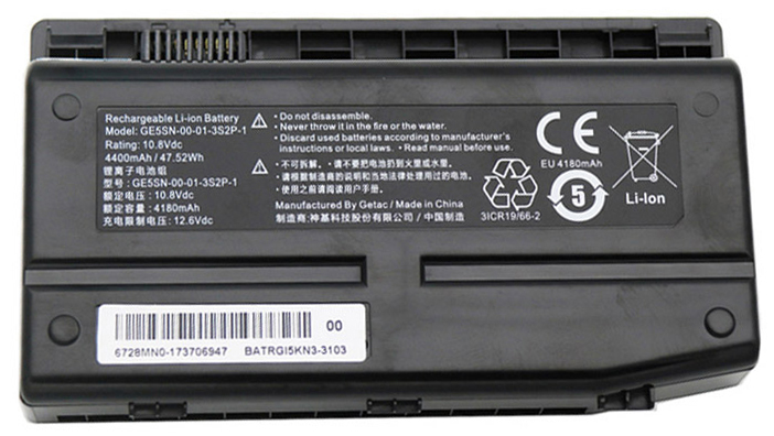 Reemplazo de Batería para ordenador portátil para MECHREVO GE5SN-00-12-3S2P-0 Recambio de Batería para ordenador portátil MECHREVO GE5SN-00-12-3S2P-0