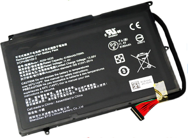 Reemplazo de Batería para ordenador portátil para RAZER RZ09-03148E13-R3U1 Recambio de Batería para ordenador portátil RAZER RZ09-03148E13-R3U1