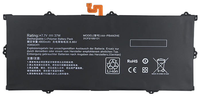 Reemplazo de Batería para ordenador portátil para SAMSUNG Galaxy-Book-GO-NP340XLA-KA1US Recambio de Batería para ordenador portátil SAMSUNG Galaxy-Book-GO-NP340XLA-KA1US